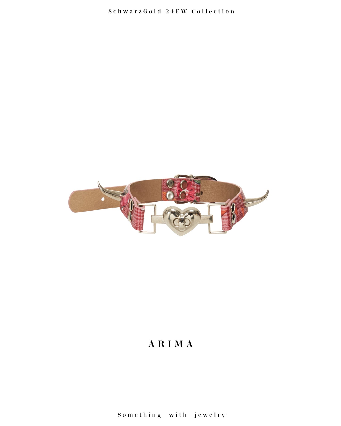 Floral Studded Detachable Choker