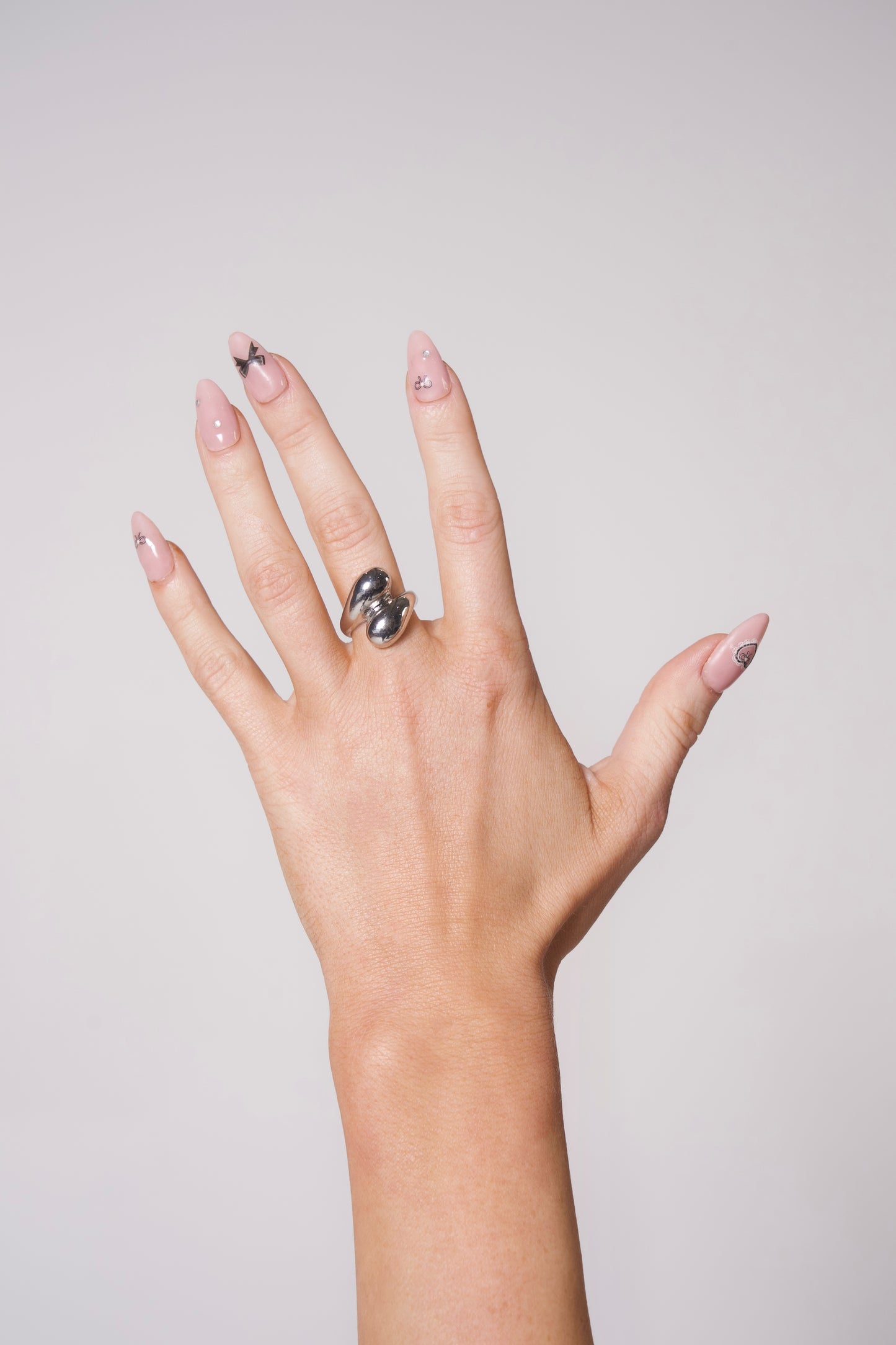 Fusion Stacks Silver-colored Rings
