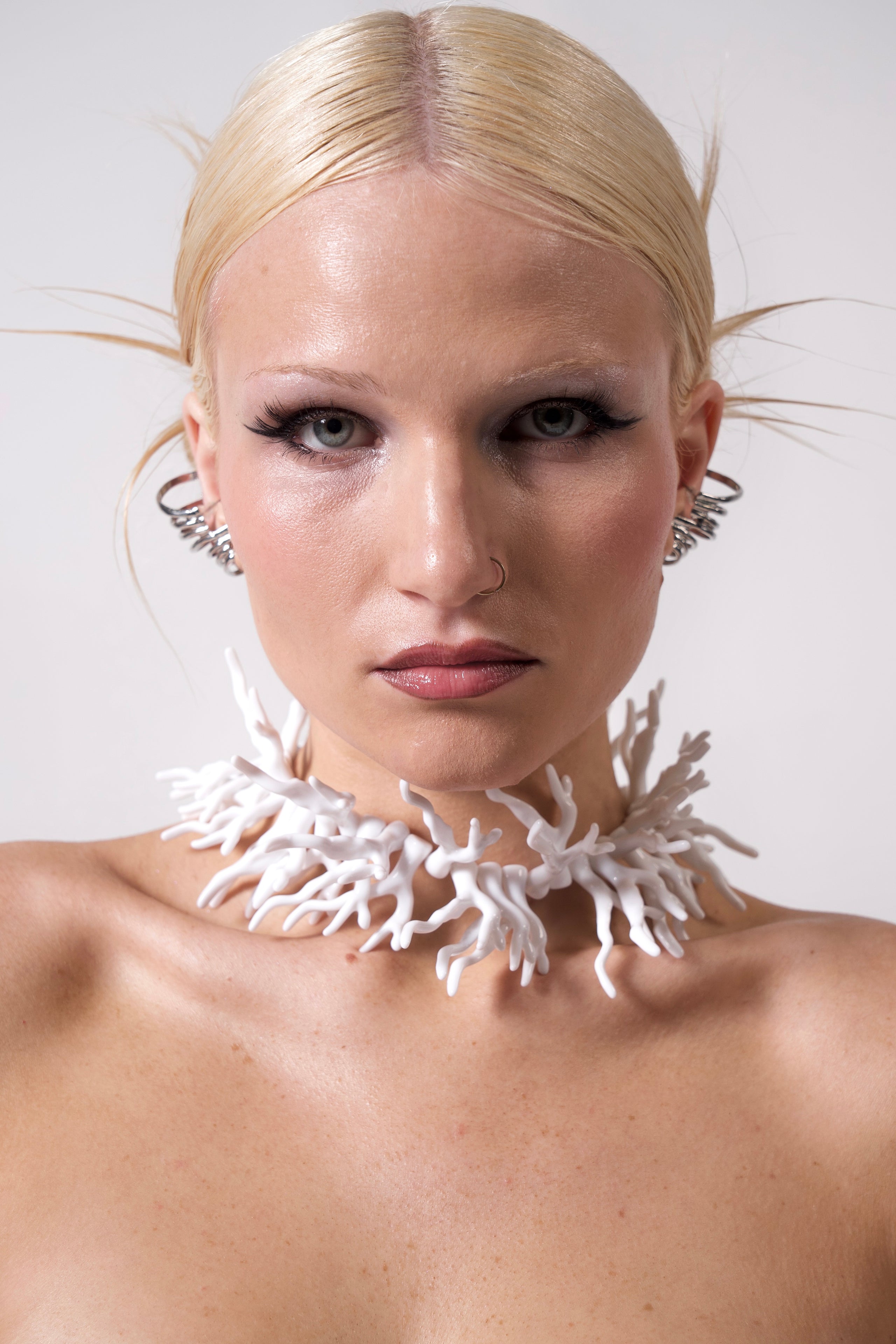 Coral-Shaped Necklace and Bracelet