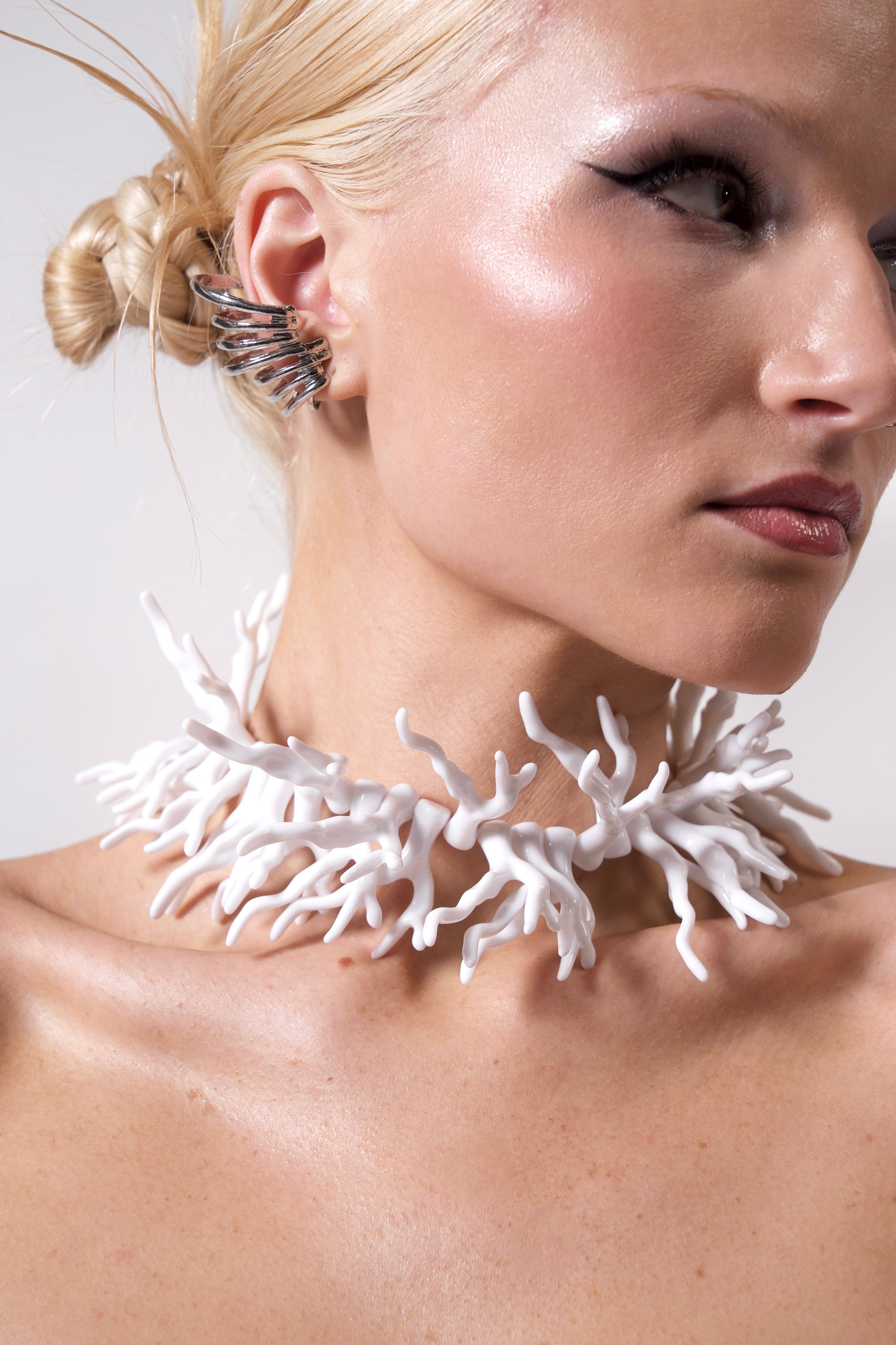 Coral-Shaped Necklace and Bracelet