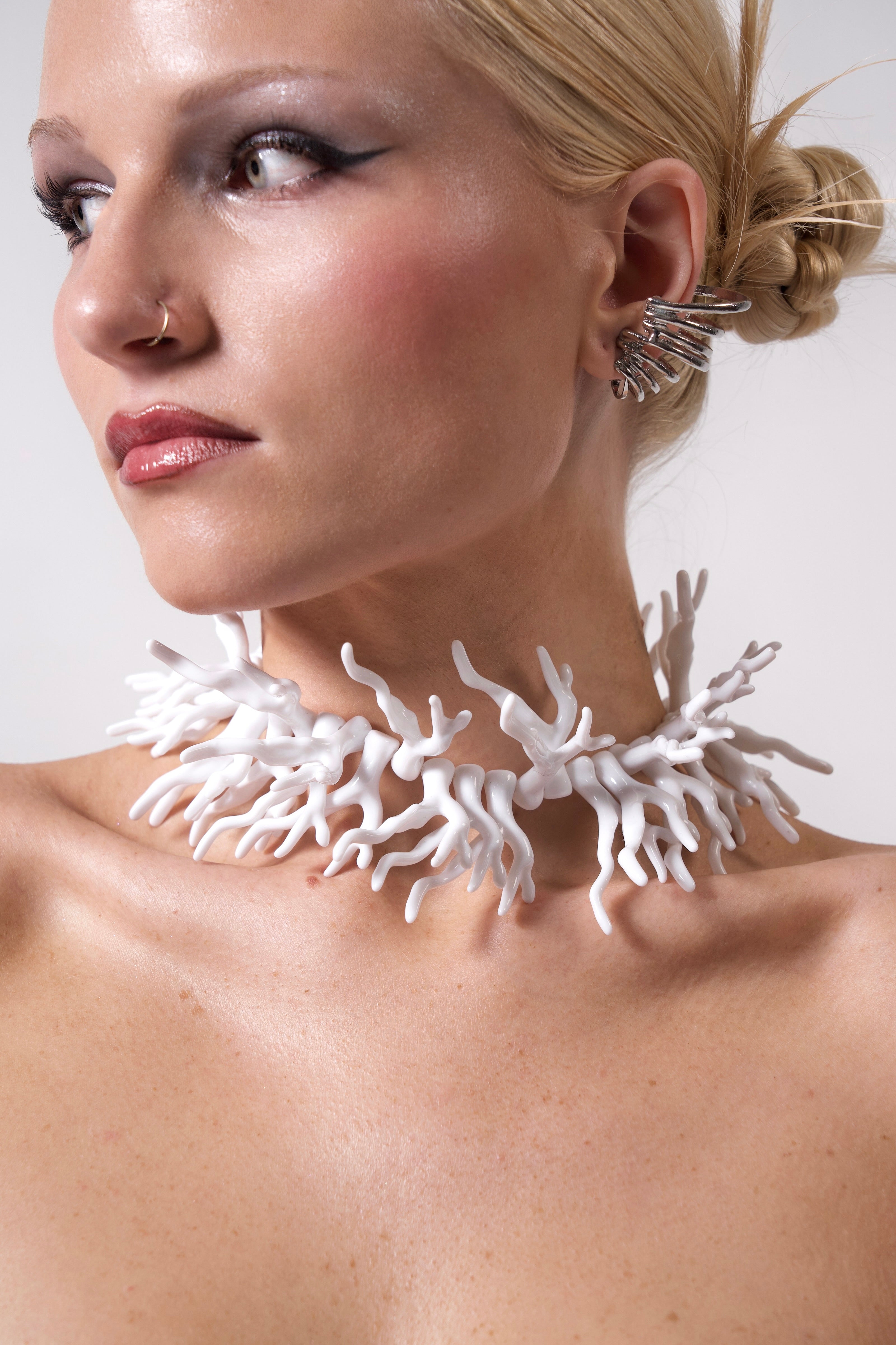 Coral-Shaped Necklace and Bracelet