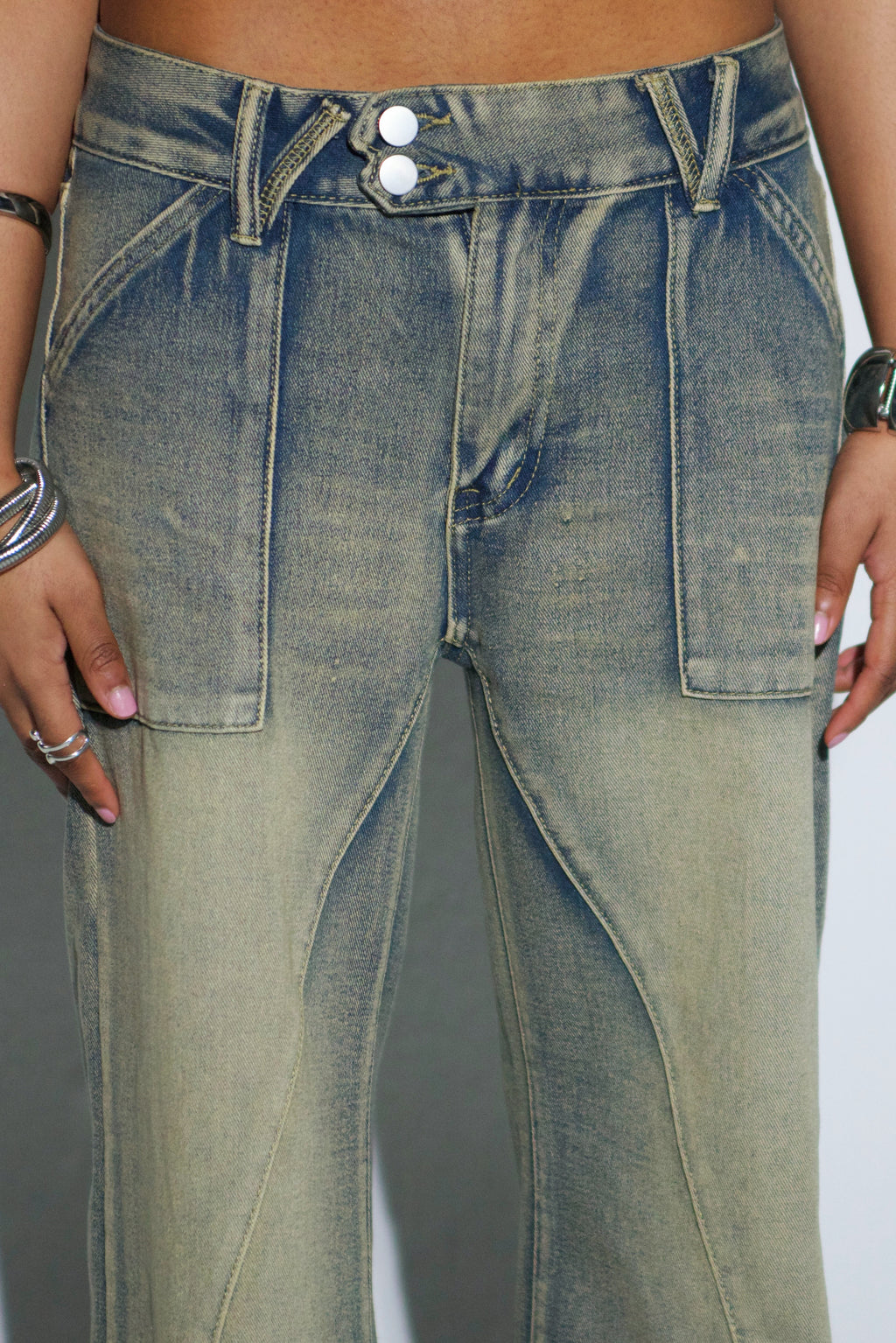 City Flare Pocket Jeans