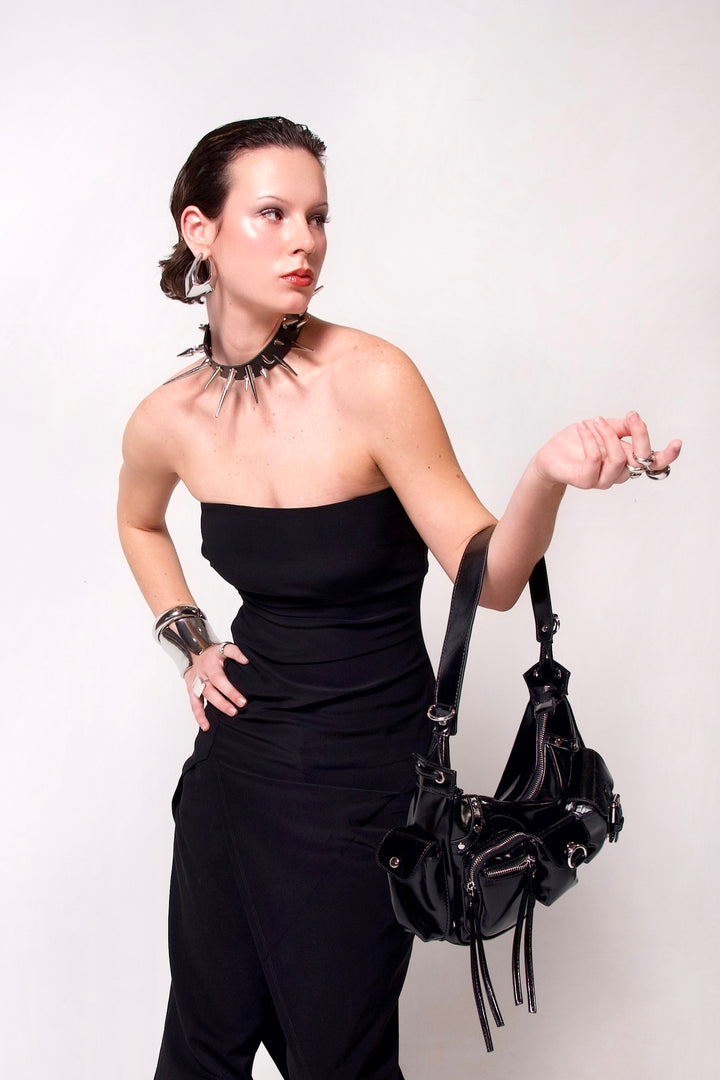 Asymmetric Strapless Dress