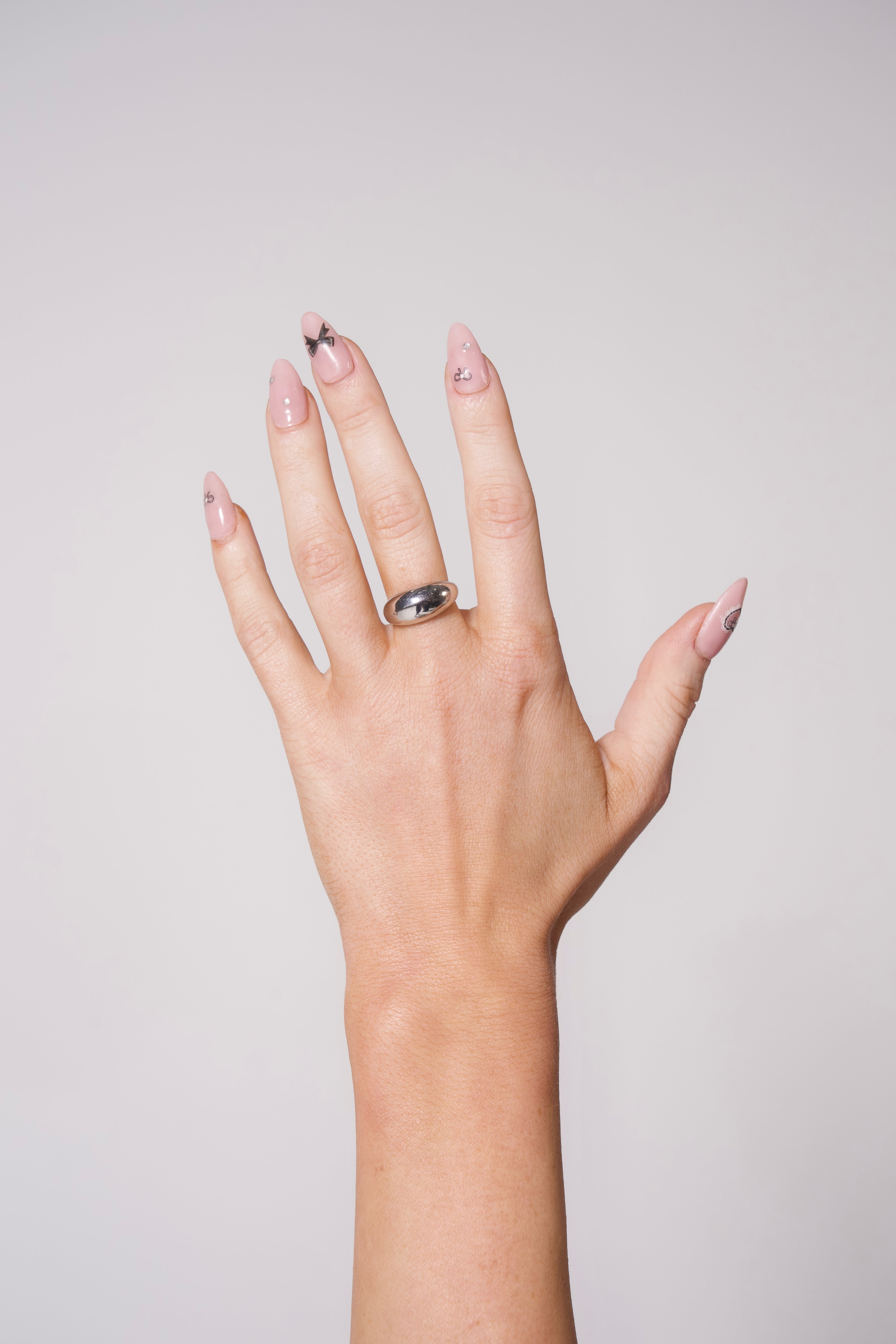 Fusion Stacks Silver-colored Rings