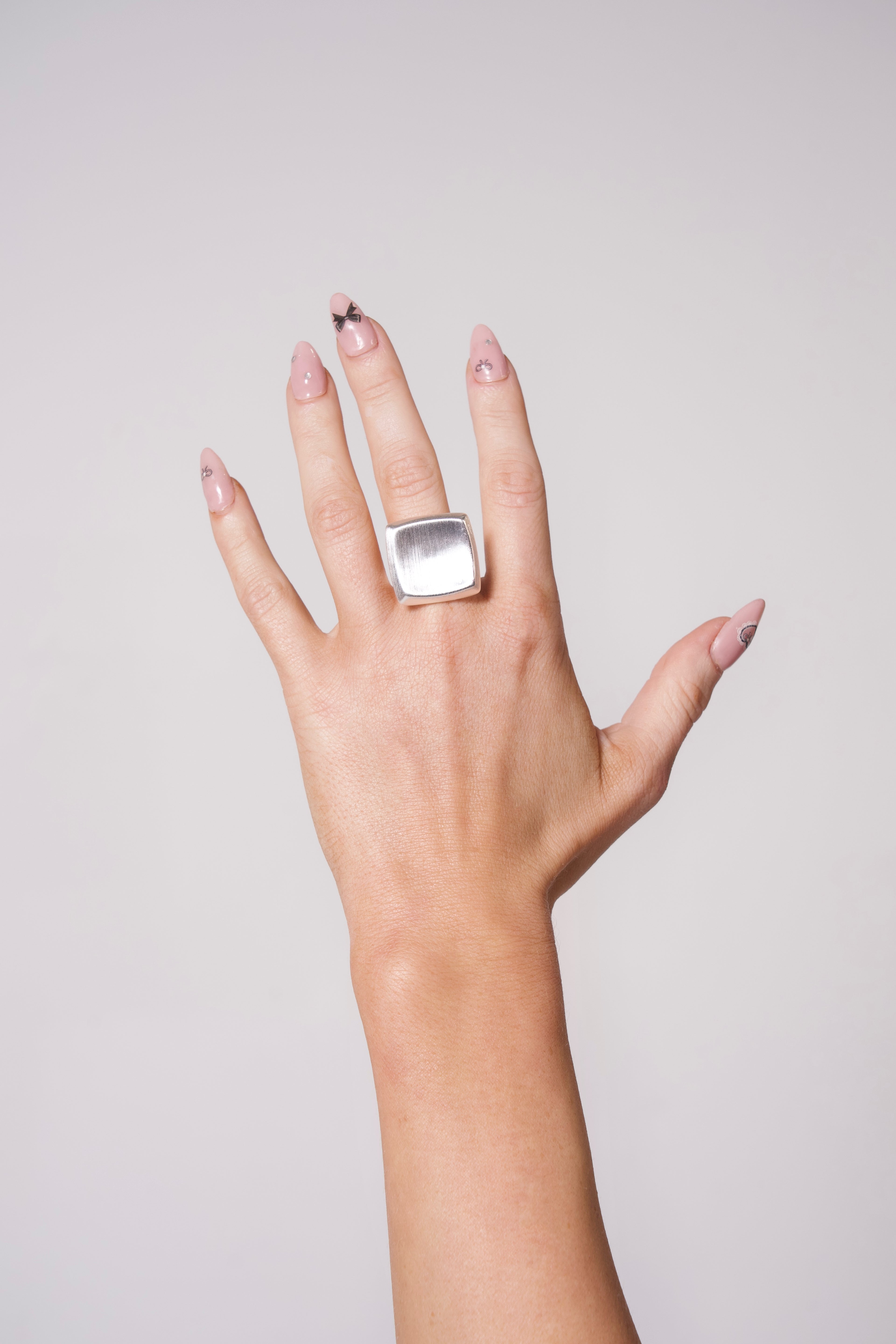 Fusion Stacks Silver-colored Rings