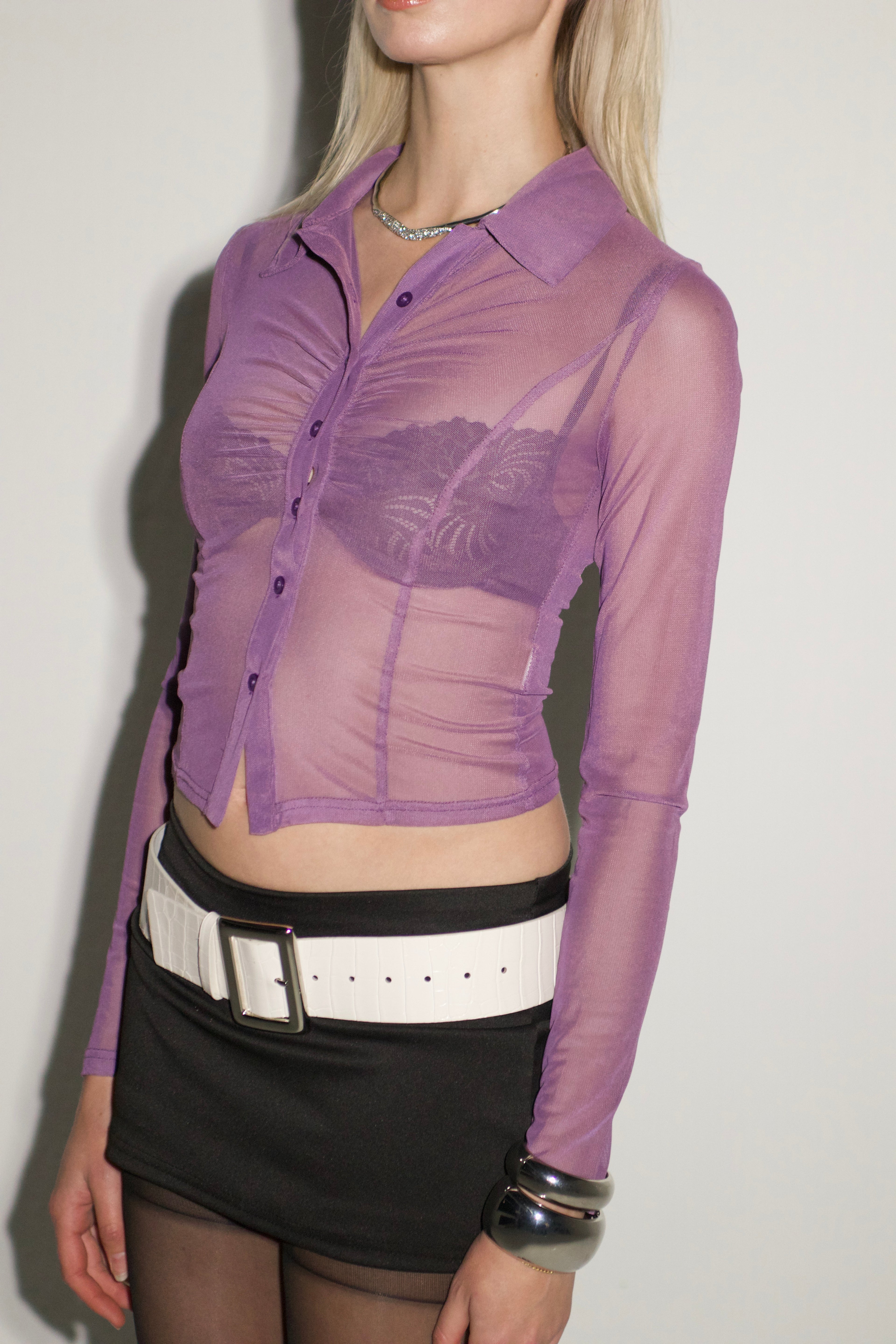 White Croc Buckle Belt