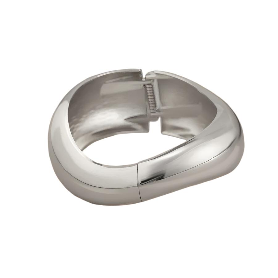 Asymmetrical Silver Bracelet